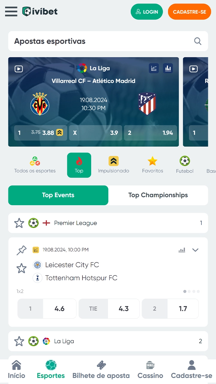 Sites de apostas esportivas